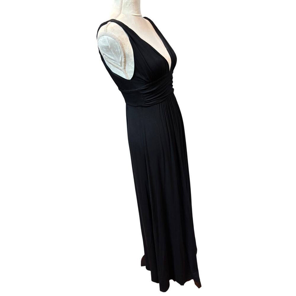 Black V-Neck Sleeveless Maxi Dress Size XS - Picture 5 of 15
